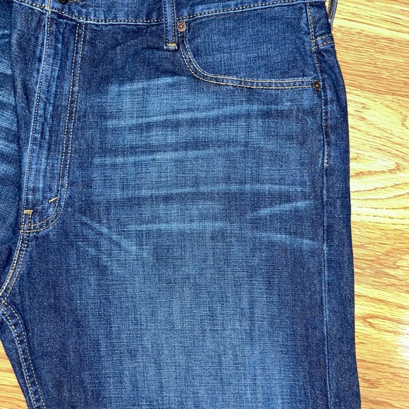 Levi’s 569 Loose Straight Fit Jeans Men’s Size 42x30 Dark Wash EUC - Picture 4 of 13